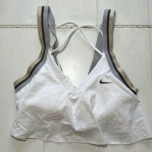 Nike Dri-Fit Sports Bra in White